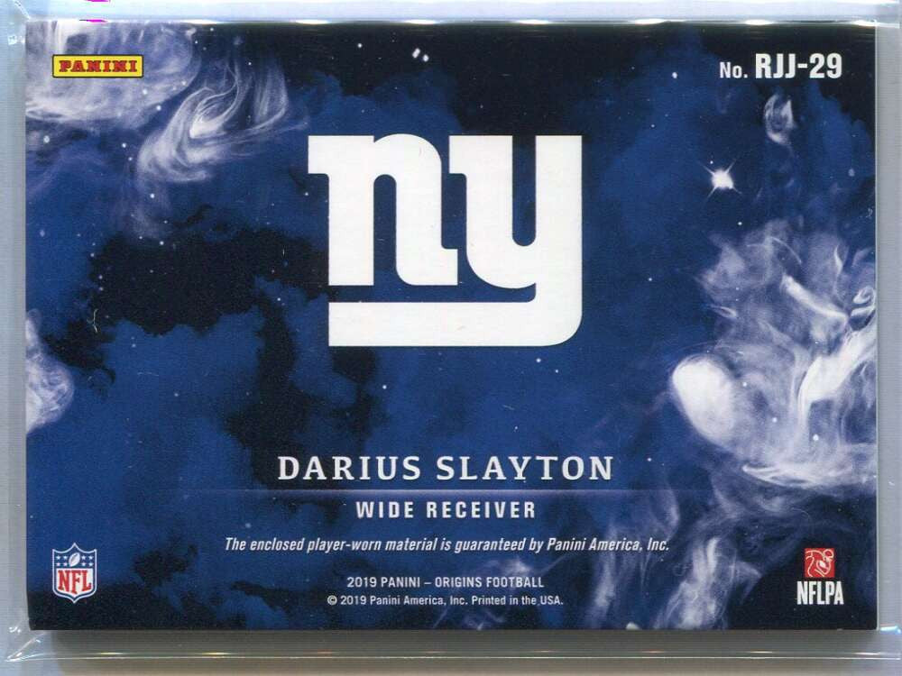 2019 Panini Origins Jumbo Jerseys Gold 29 Darius Slayton Rookie Patch 9/10