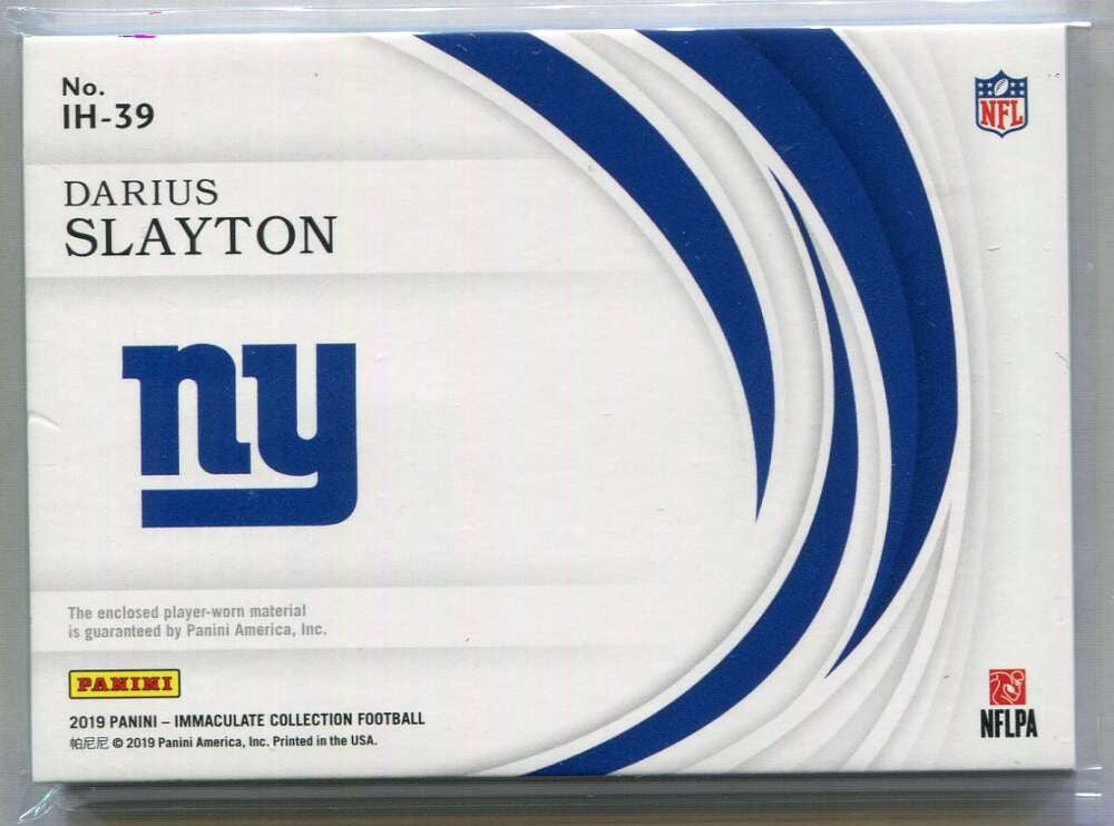 2019 Immaculate Collection Helmets 39 Darius Slayton Rookie Helmet 3/10