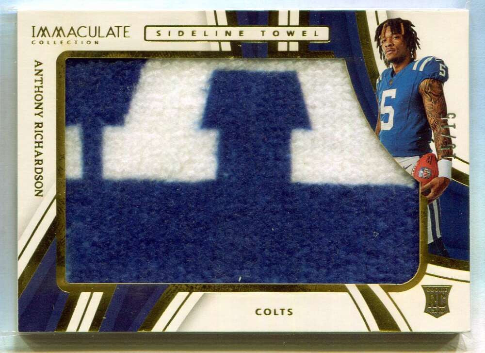 2023 Immaculate Sideline 1 Anthony Richardson Rookie Jumbo Towel Patch 15/15
