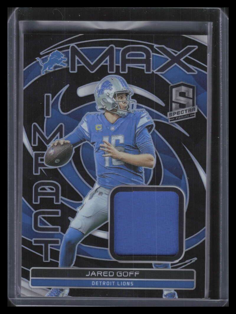 2023 Panini Spectra Max Impact Materials 17 Jared Goff Jersey 71/99