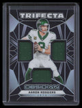 2024 Panini Obsidian Trifecta Swatches 25 Aaron Rodgers Triple Jersey