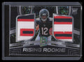 2022 Panini Spectra Rising Rookie Neon Splatter Velus Jones Jr RC Dual Patch 3/8