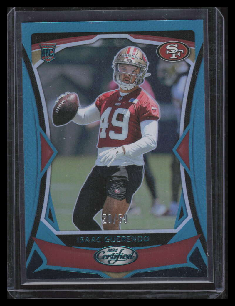 2024 Certified Mirror Teal 197 Isaac Guerendo Rookie 20/50