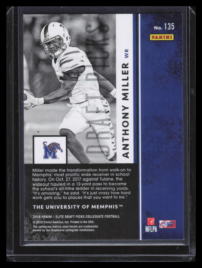 2018 Elite Draft Picks Aspirations Emerald 135a Anthony Miller Rookie 2/5