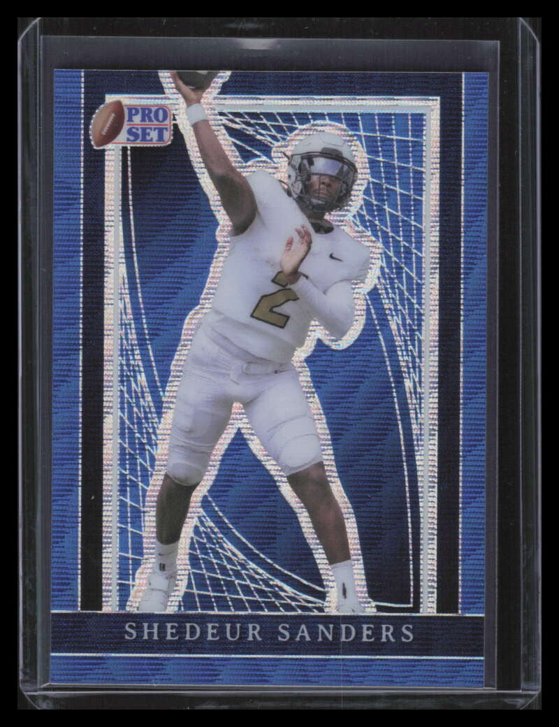 DELETE 161026 2024 Leaf Pro Set Metal Wave Blue 123 Shedeur Sanders Rookie 4/6