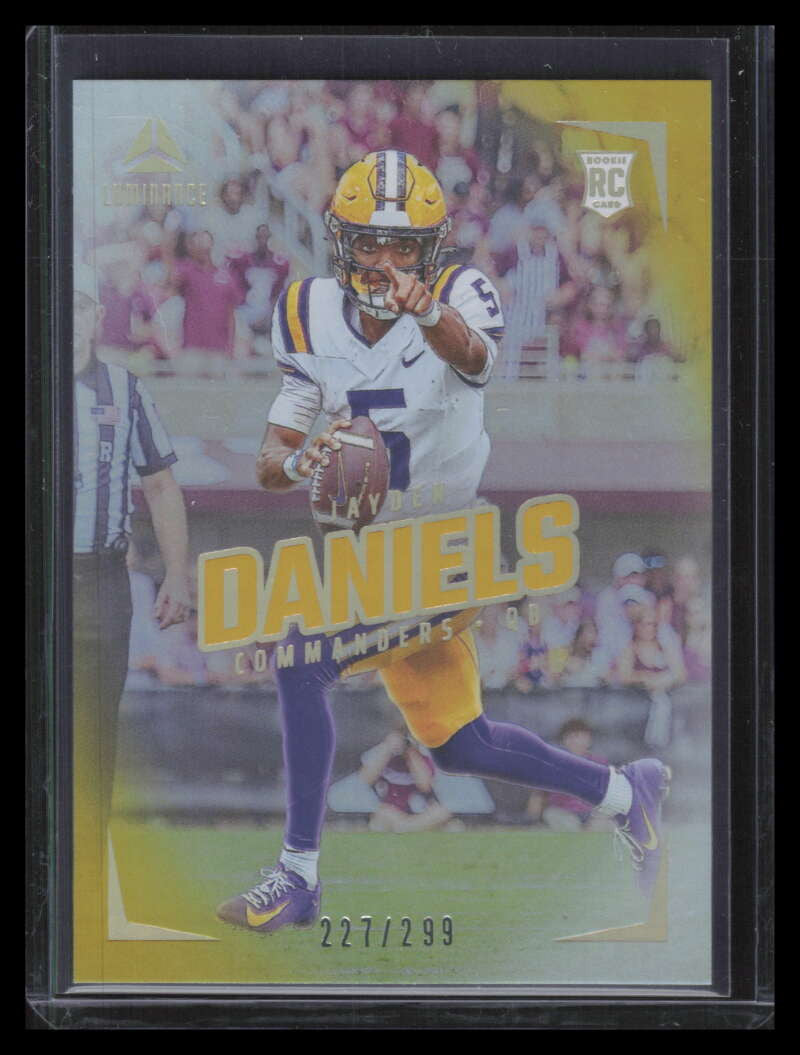 2024 Panini Luminance Gold 102 Jayden Daniels Rookie 227/299