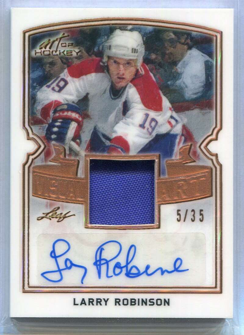 2022 Leaf Art Visual Material Autographs Bronze Larry Robinson Jersey Auto 5/35