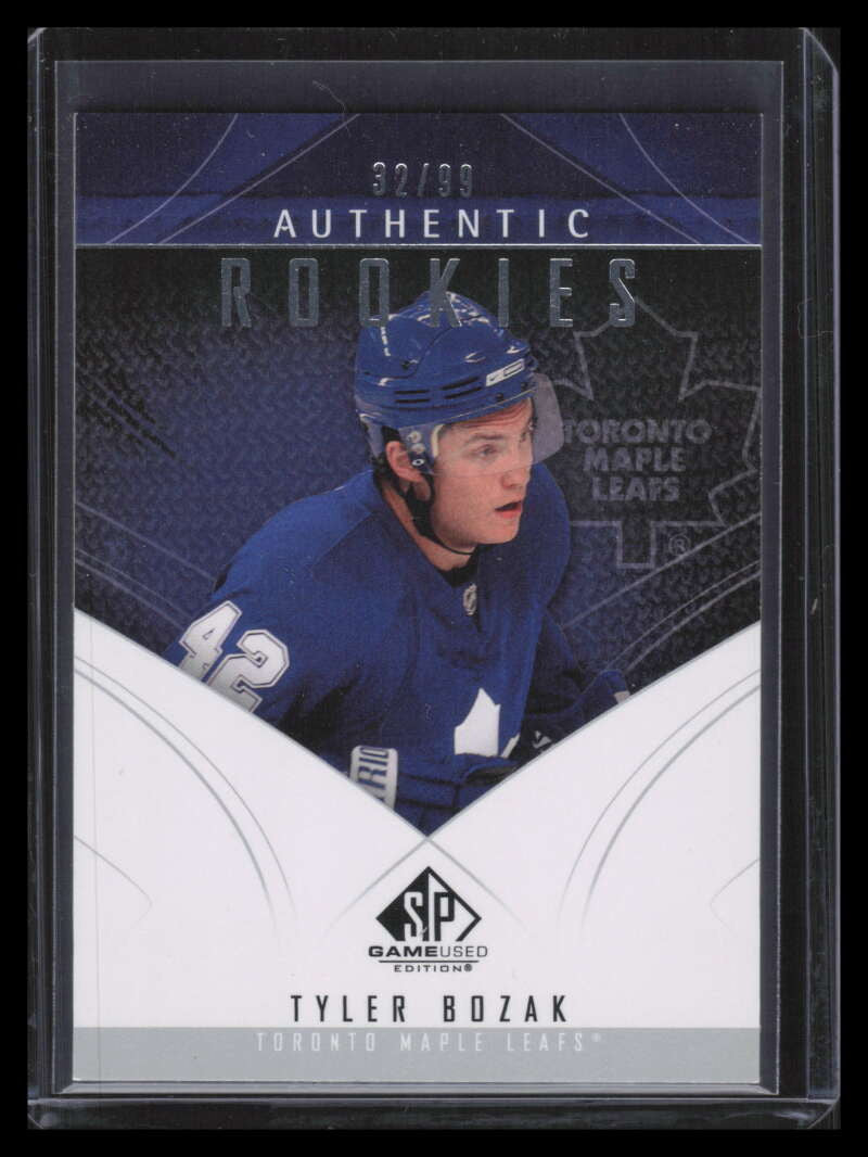 2009-10 SP Game Used 193 Tyler Bozak Rookie 32/99 Authentic Rookies
