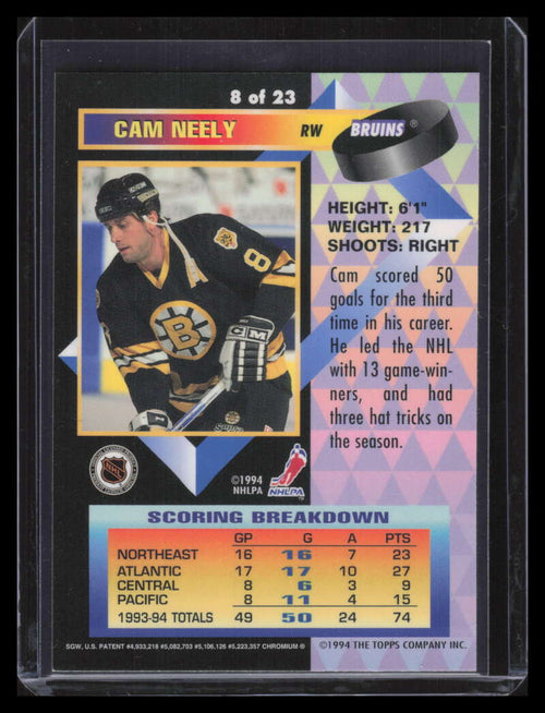 1994-95 Topps Premier Finest Inserts 8 Cam Neely