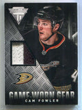2013-14 Panini Titanium Game Worn Gear Prime GGCF Cam Fowler Patch 41/50