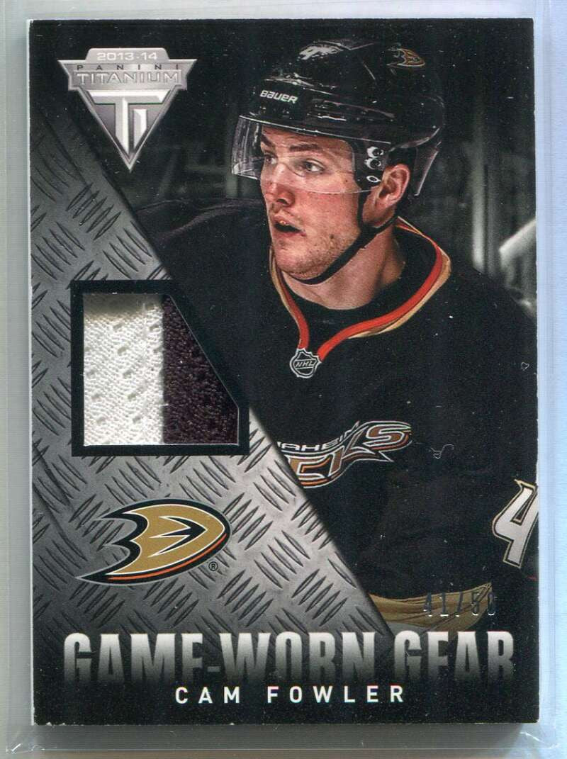 2013-14 Panini Titanium Game Worn Gear Prime GGCF Cam Fowler Patch 41/50