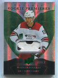 2018-19 Upper Deck Trilogy Green 97 Warren Foegele Rookie Patch 2/49