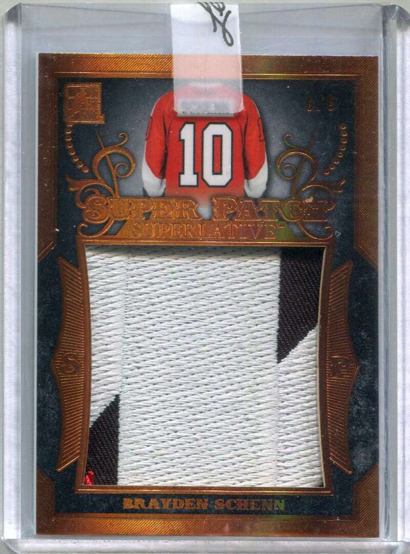 2017-18 ITG Superlative Super Spectrum Copper Brayden Schenn Jumbo Patch 6/6