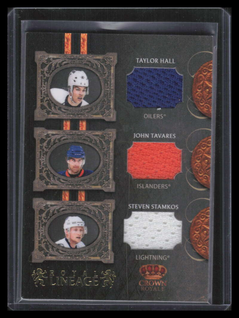 2010-11 Crown Royale Royal Lineage HTS Hall Tavares Stamkos Triple Jersey 23/25
