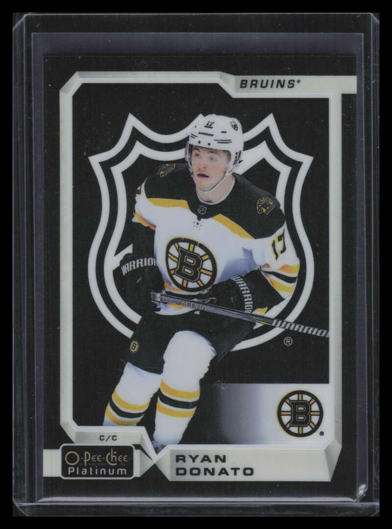 2018-19 O-Pee-Chee Platinum Black NHL Shield Refractor 155 Ryan Donato Rookie
