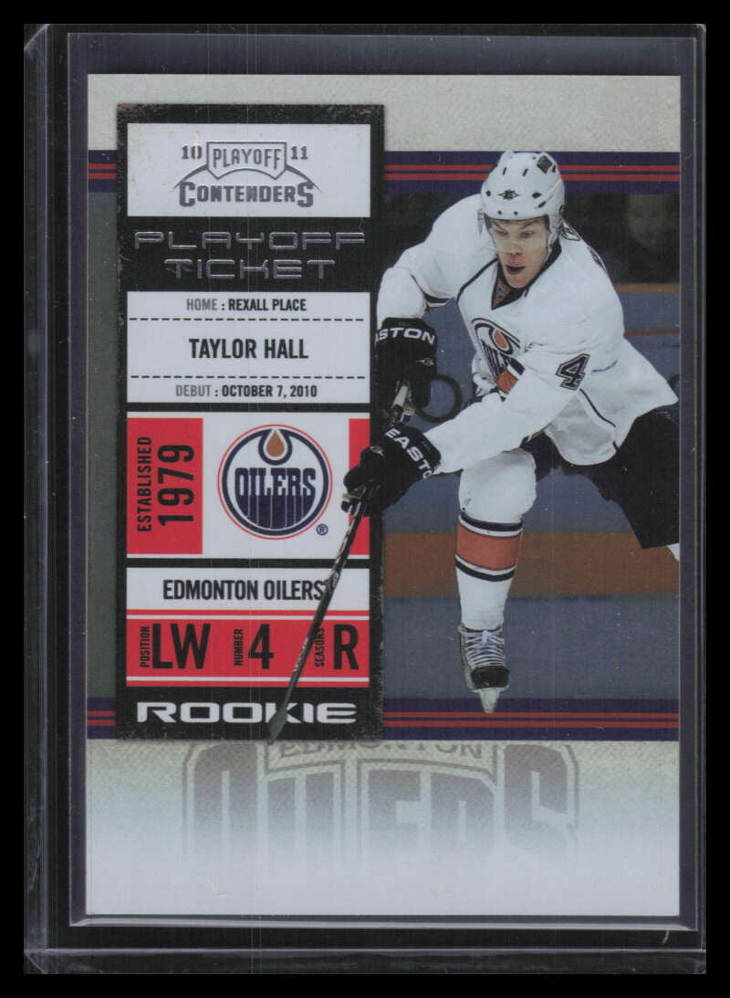 2010-11 Playoff Contenders Playoff Ticket 135 Taylor Hall Rookie 68/100