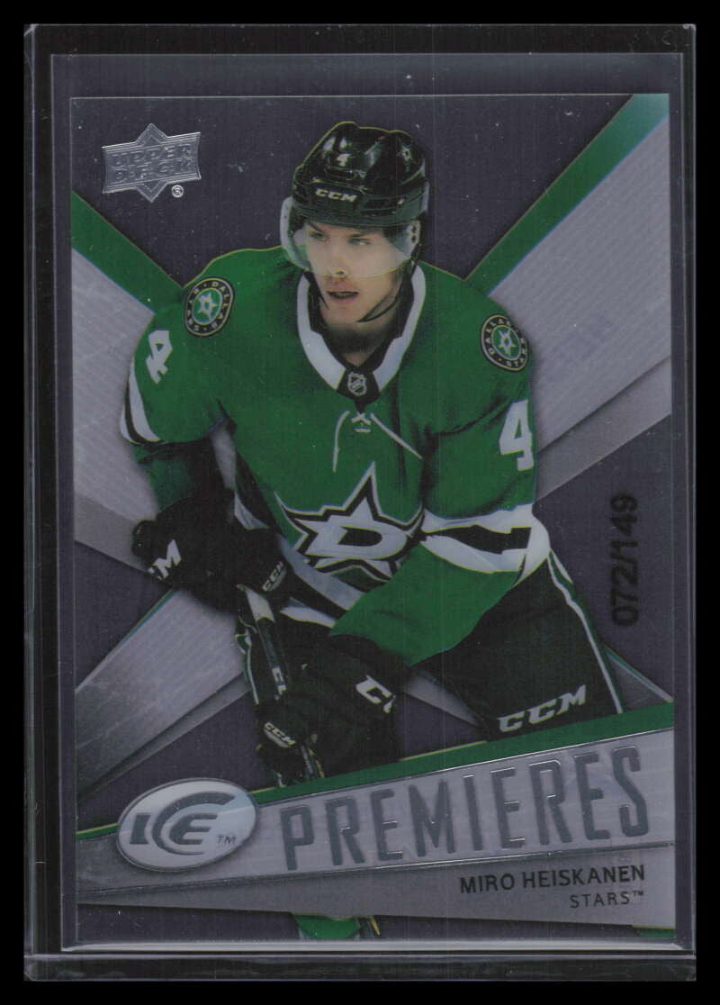 2018-19 Upper Deck Ice Ice Premieres Retro 8 Miro Heiskanen Rookie 72/149