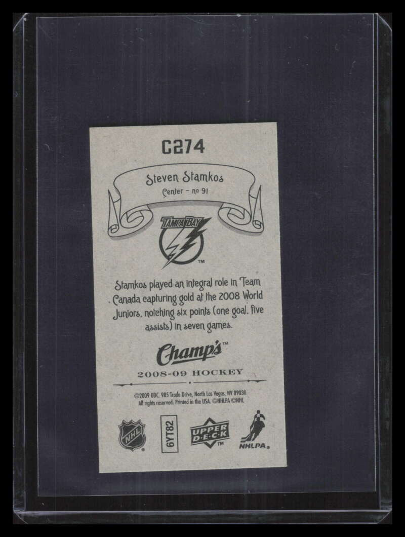 2008-09 Upper Deck Champ's Mini c274 Steven Stamkos Rookie