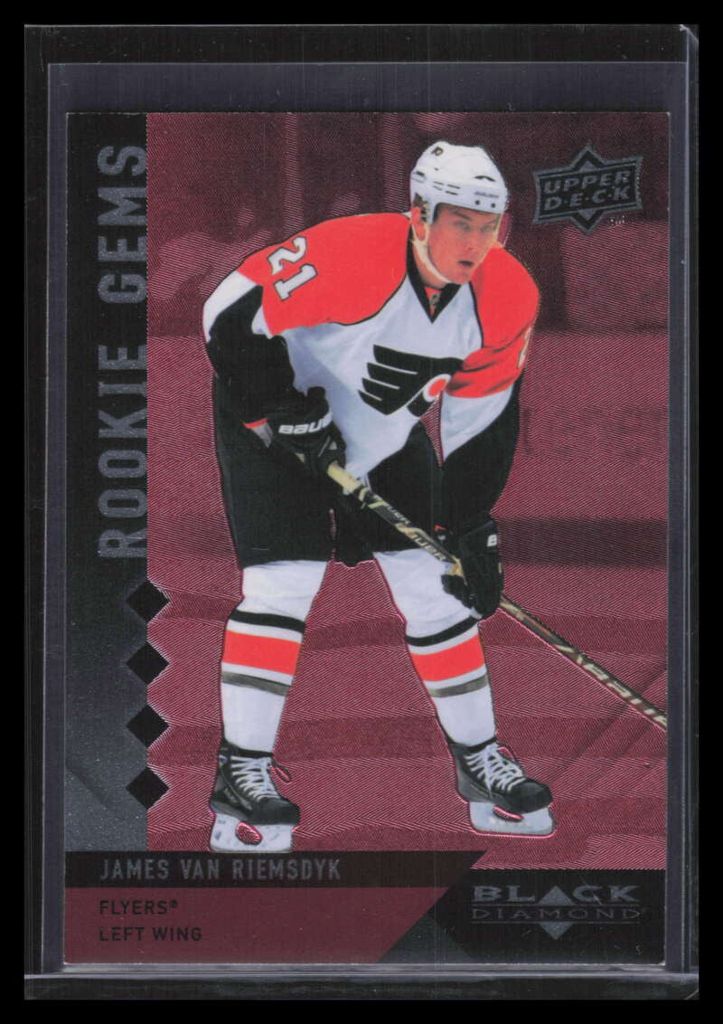 2009-10 Black Diamond Ruby 220 James Van Riemsdyk Rookie 25/100