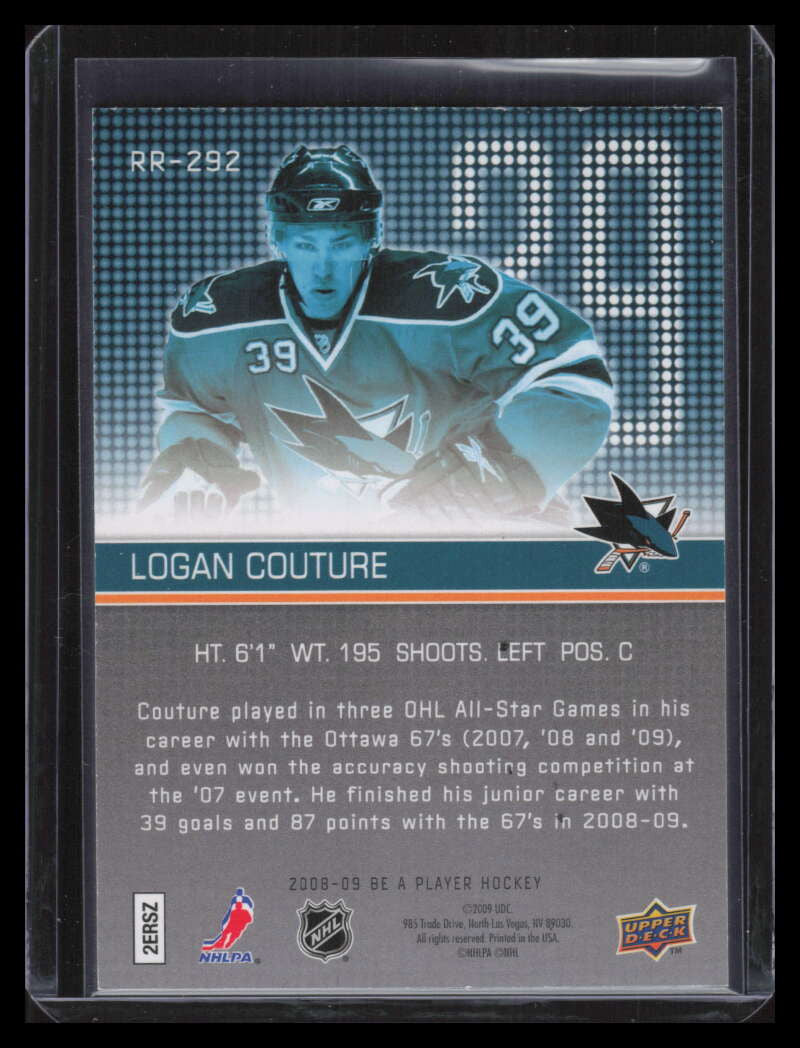 2008-09 Be A Player rr292 Logan Couture XRC Rookie 12/99