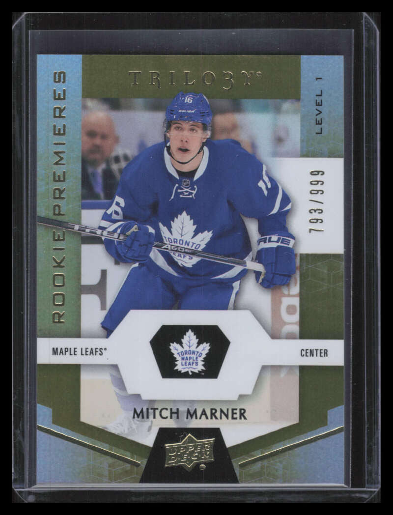 2016-17 Upper Deck Trilogy 53 Mitch Marner Rookie 793/999