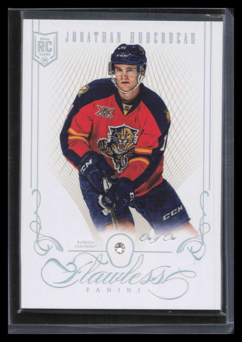 2013-14 Panini Flawless Platinum 77 Jonathan Huberdeau Rookie Diamond 1/1