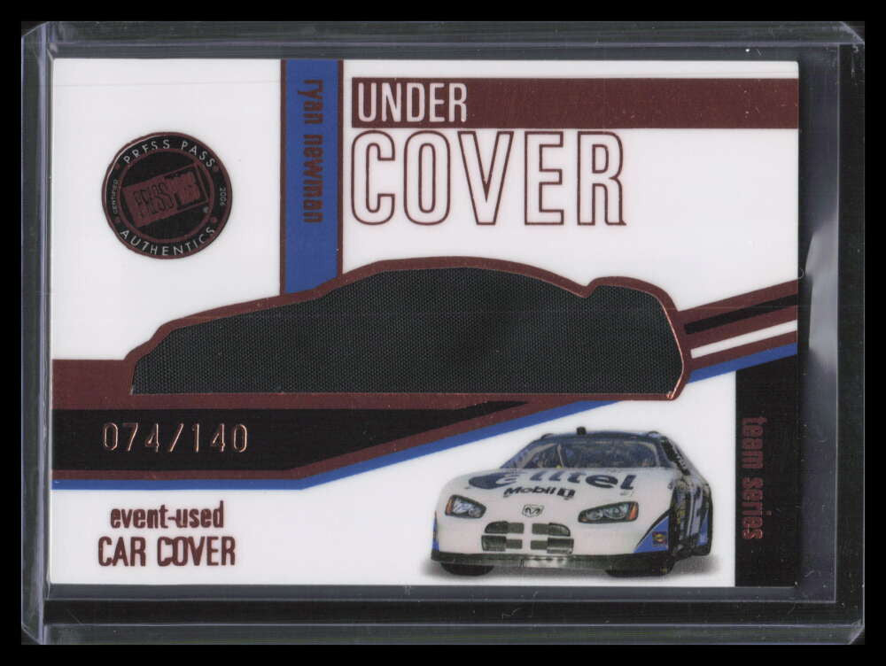 2006 Press Pass Eclipse Under Cover Cars uct2 Ryan Newman Car Cover 74/140