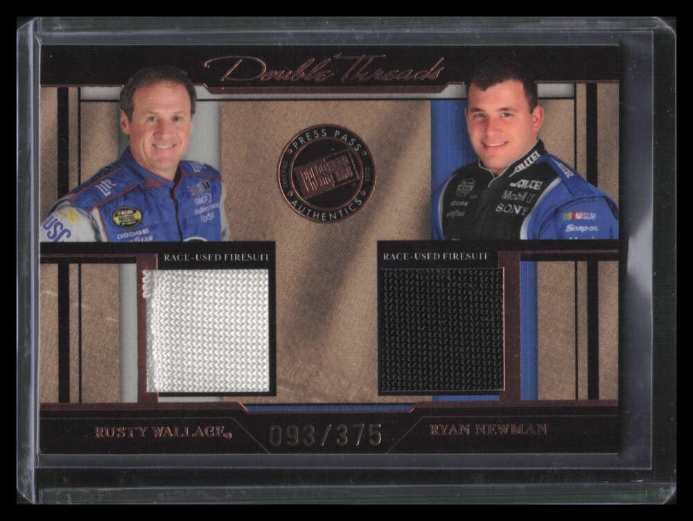 2005 Press Pass Legends Double Threads Rusty Wallace Newman Dual Firesuit 93/375
