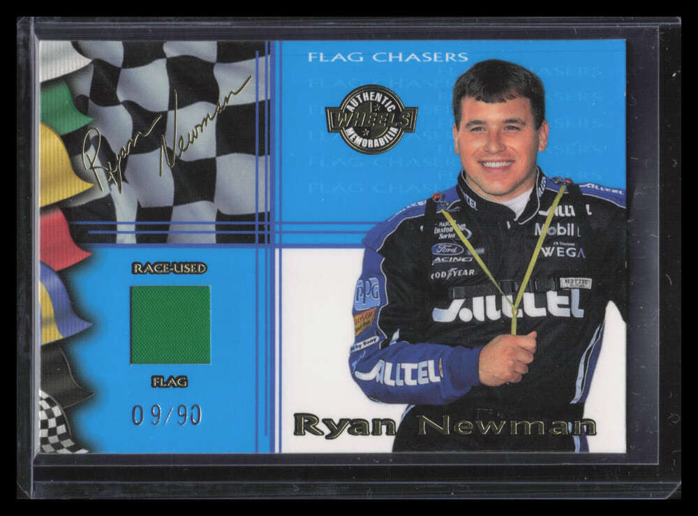 2003 Wheels High Gear Flag Chasers Green fc4 Ryan Newman Race Flag 9/90