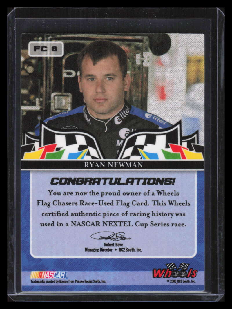 2006 Wheels High Gear Flag Chasers Red fc6 Ryan Newman Race Flag 42/110
