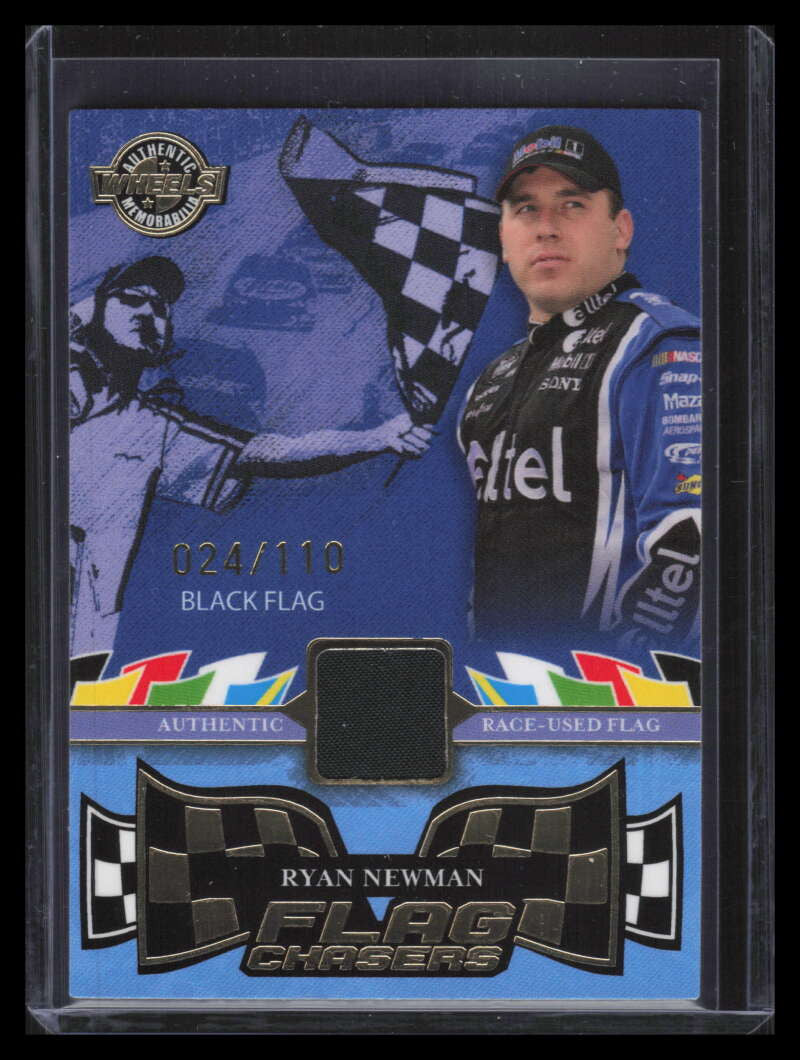 2006 Wheels High Gear Flag Chasers Black fc6 Ryan Newman Race Flag 24/110