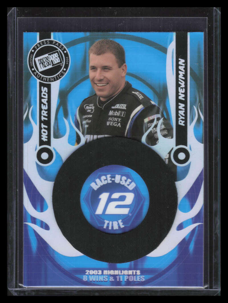 2004 Press Pass Hot Treads Holofoil htr5 Ryan Newman Tire 19/200