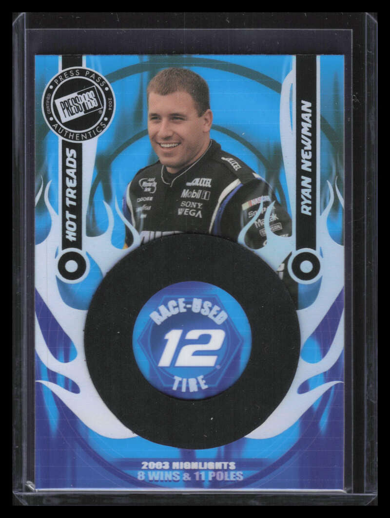 2004 Press Pass Hot Treads Holofoil htr5 Ryan Newman Tire 160/200