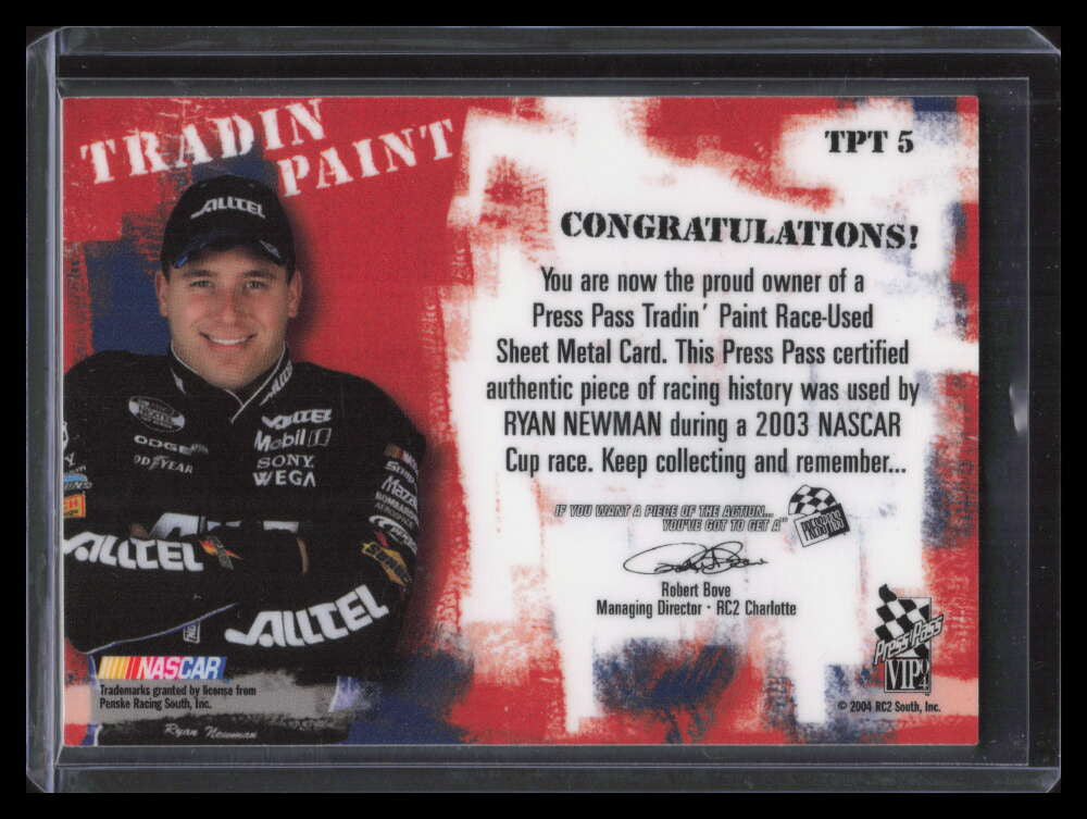2004 VIP Tradin' Paint Bronze tpt5 Ryan Newman Sheet Metal 15/130