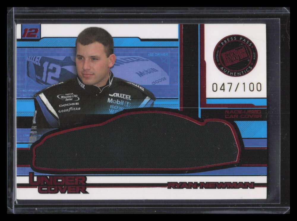 2004 Press Pass Eclipse Under Cover Driver Red ucd7 Ryan Newman Car Cover 47/100