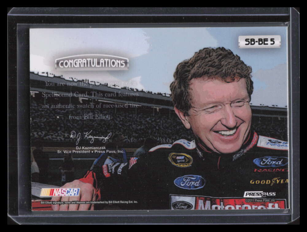 2011 Press Pass Eclipse Spellbound Swatches sbbe5 Bill Elliott Tire 64/100