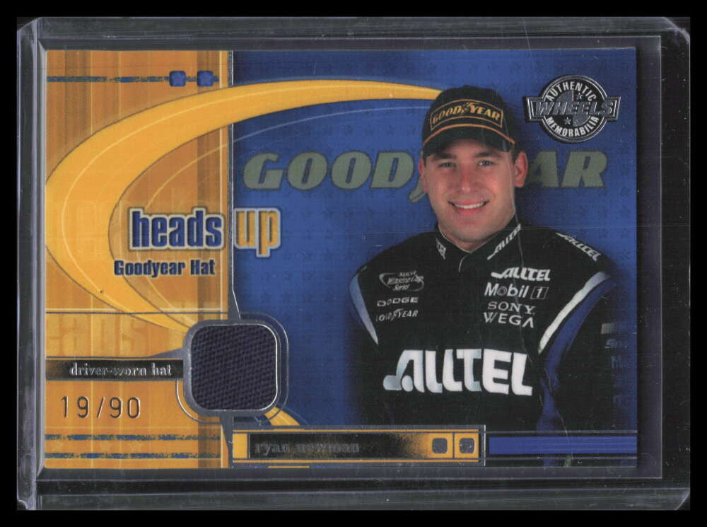 2003 Wheels American Thunder Heads Up Goodyear hug6 Ryan Newman Hat 19/90