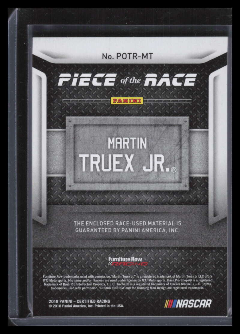 2018 Certified Piece of the Race Purple 8 Martin Truex Jr. Tire 1/10