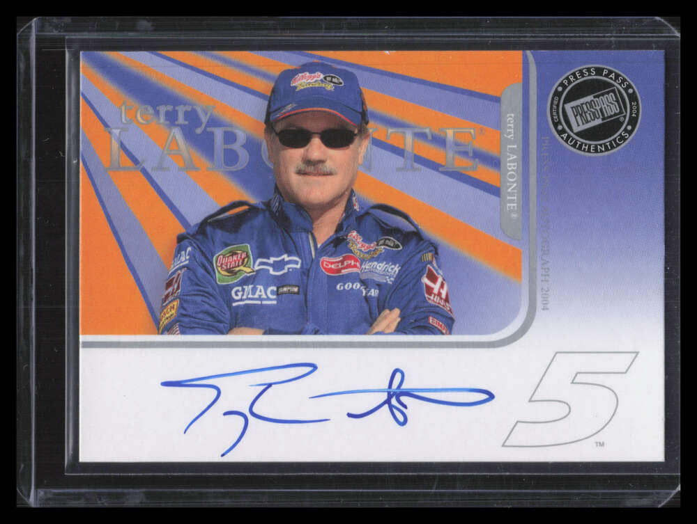 2004 Press Pass Autographs 36 Terry Labonte Auto