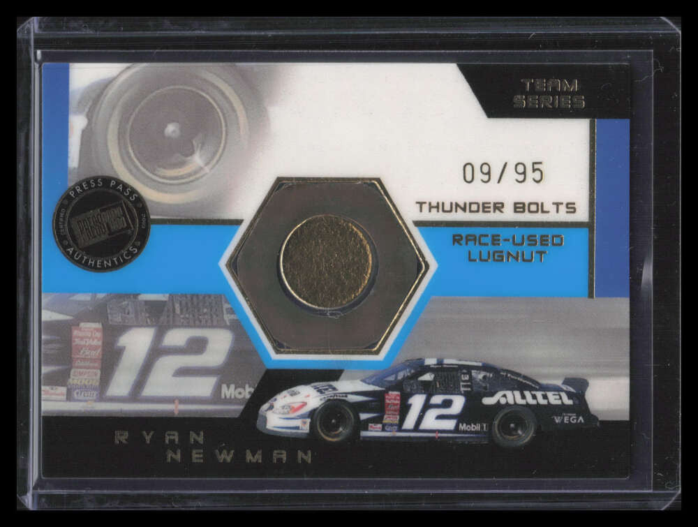 2003 Press Pass Optima Thunder Bolts Cars tbt2 Ryan Newman Lugnut 9/95