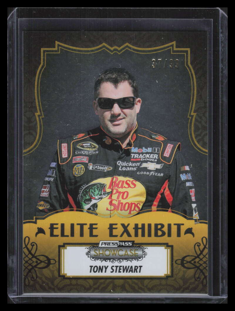 2013 Press Pass Showcase Gold 43 Tony Stewart EE 37/99 Elite Exhibit