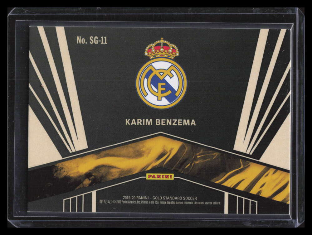 2019-20 Panini FIFA Gold Standard Solid Gold 11 Karim Benzema 75/149