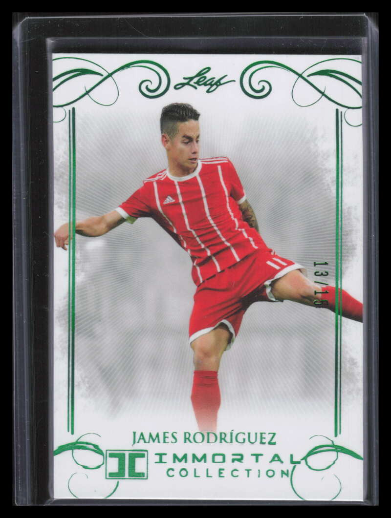 2018 Leaf Immortal Collection Green 07 James Rodriguez 13/15