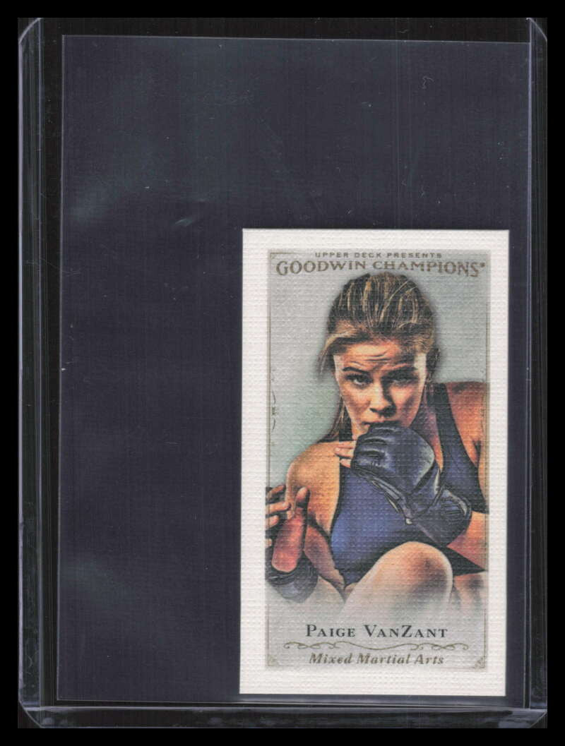 2016 Upper Deck Goodwin Champions Mini Canvas Blank Back 74 Paige VanZant
