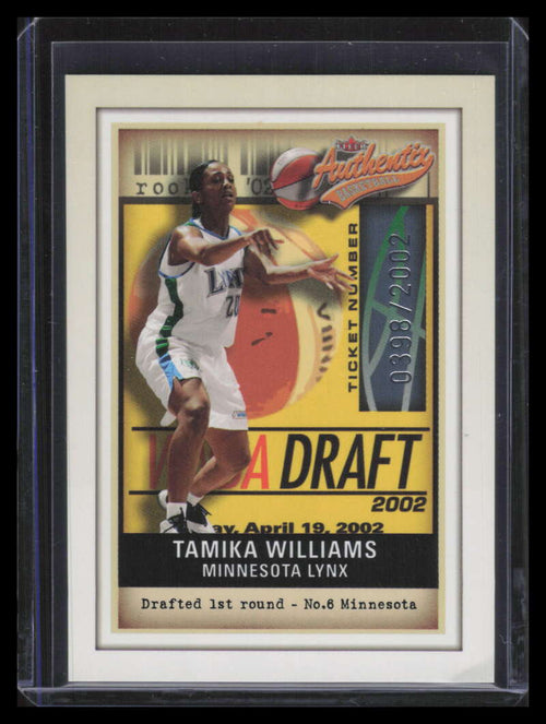 2002 Fleer Authentix WNBA 106 Tamika Williams Rookie 398/2002