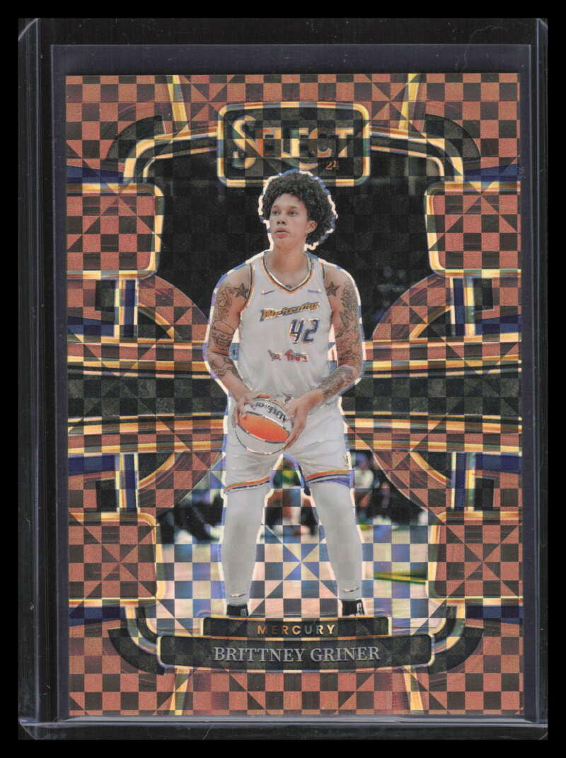 2024 Select WNBA Bronze Checker Prizms 68 Brittney Griner 1/49 Concourse
