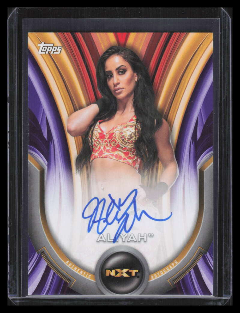 2020 Topps WWE NXT Roster Autographs Bronze AAL Aliyah Auto 6/99