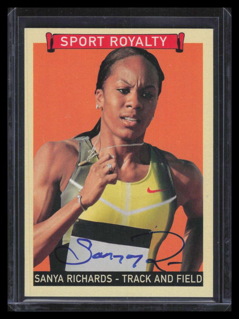 2008 Upper Deck Goudey Sport Royalty Autographs SR Sanya Richards Auto
