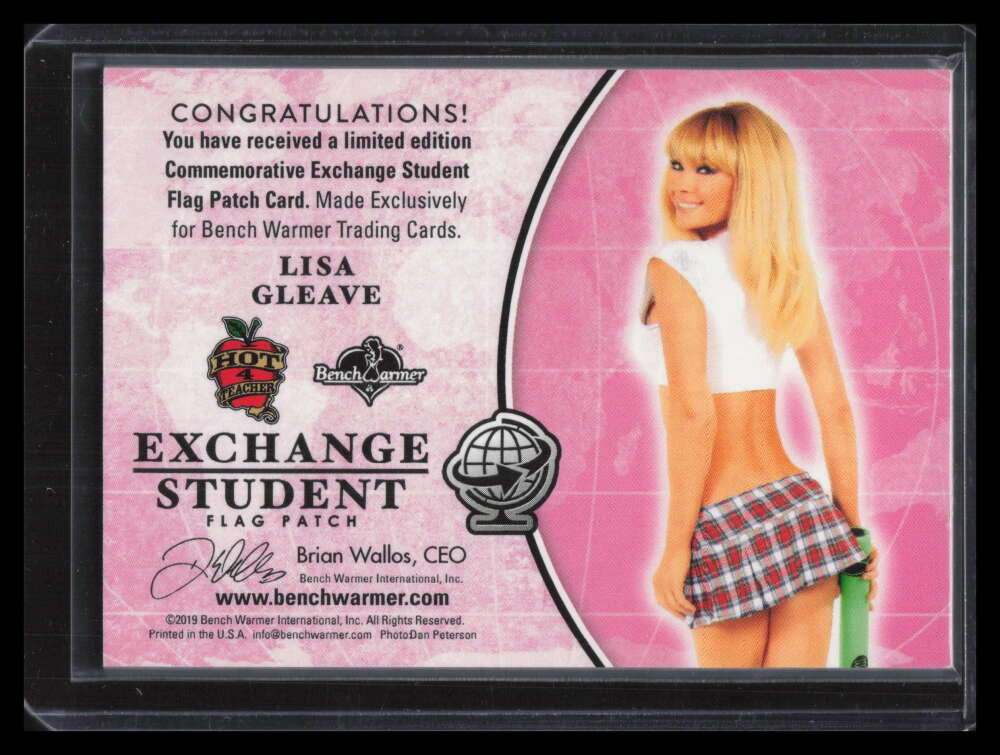 2019 Bench Warmers Hot 4 Teacher Student Exchange Lisa Gleave VEN Flag Patch 2/2