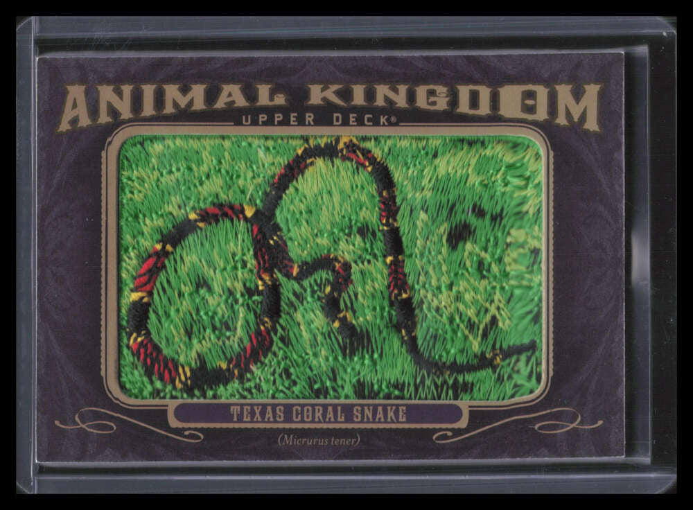 2012 Upper Deck Goodwin Champions Animal Kingdom ak130 Texas Coral Snake Patch